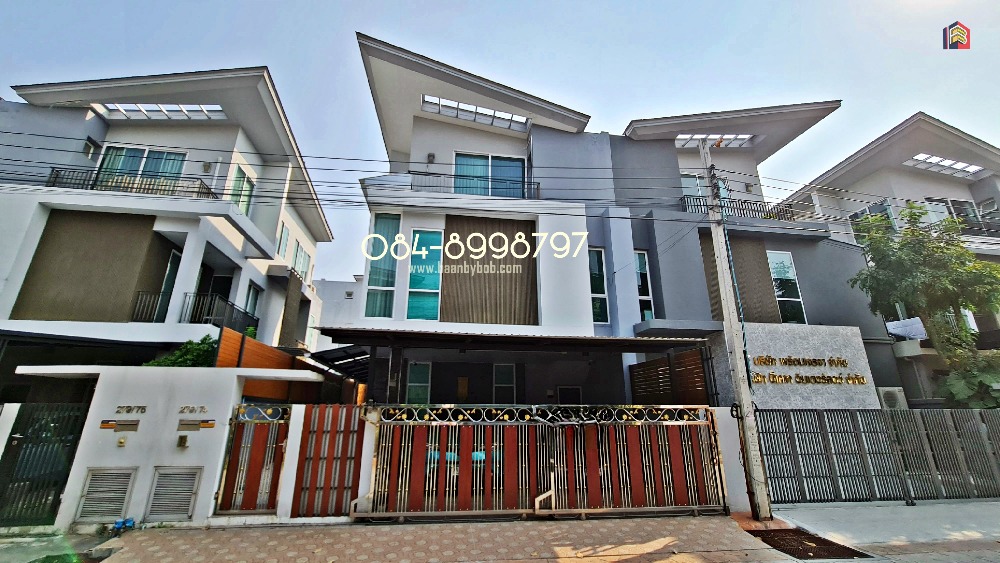 เช่า บ้านดอนเมือง บ้านแฝด 3 ชั้น หลังมุม  แกรนด์ ไอ-ดีไซน์ วิภาวดี Home for rent GRAND I DESIGN VIBHAVADI 39.4 ตารางวา สไตล์บ้านเดี่ยว ตกแต่งสวย สภาพสวยพร้อมอยู่ ใกล้รถไฟฟ้า 2 สาย ค่าเช่า 40,000 บาท/เดือน