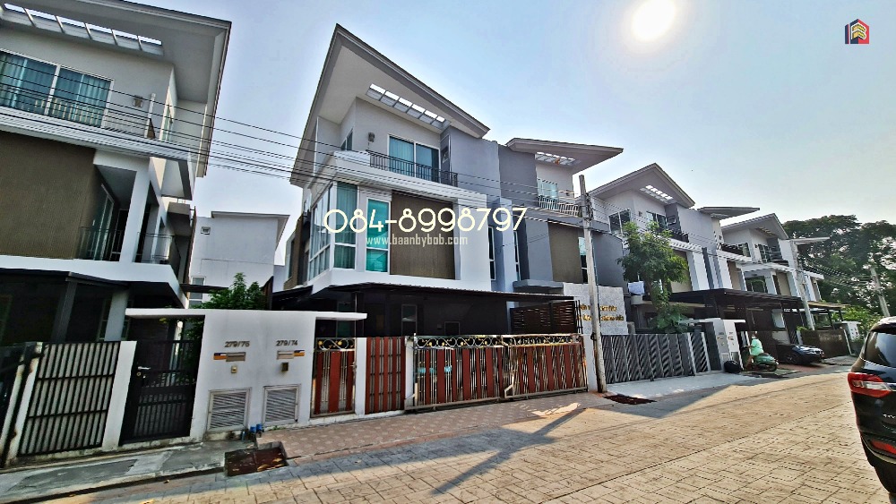 เช่า บ้านดอนเมือง บ้านแฝด 3 ชั้น หลังมุม  แกรนด์ ไอ-ดีไซน์ วิภาวดี Home for rent GRAND I DESIGN VIBHAVADI 39.4 ตารางวา สไตล์บ้านเดี่ยว ตกแต่งสวย สภาพสวยพร้อมอยู่ ใกล้รถไฟฟ้า 2 สาย ค่าเช่า 40,000 บาท/เดือน