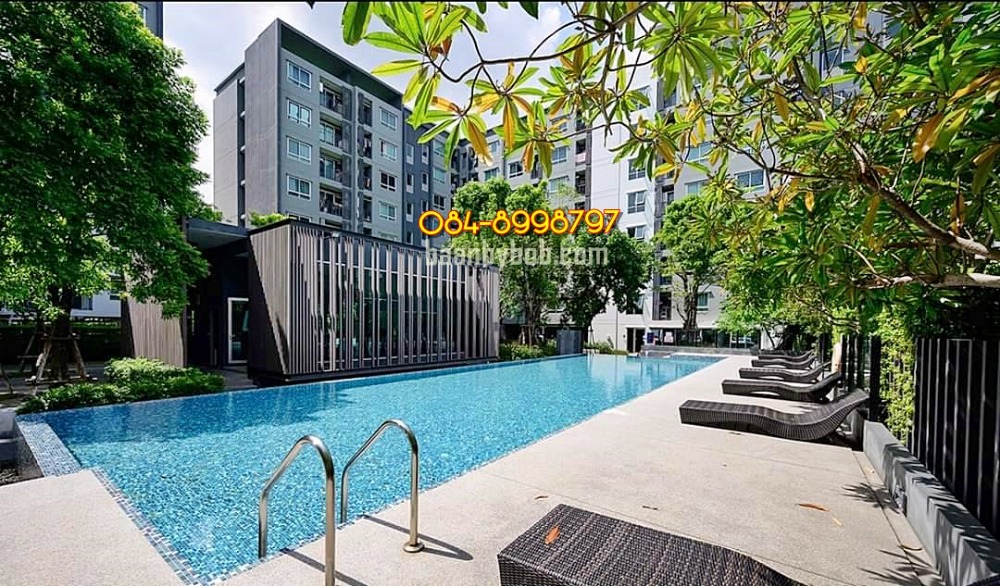 ขาย คอนโด พรีเซนต์ คอนโด เอกชัย 32 (Present Condo Ekachai 32) ใกล้ BTS วุฒากาศ ห้องสตูดิโอ 23.5 ตร.ม. ชั้น 2 ตำแหน่งไม่บล็อควิว เฟอร์ฯครบ สภาพใหม่พร้อมเข้าอยู่ ขายด่วน 1.15 ลบ.