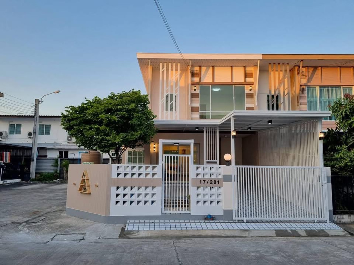 ขายทาวน์เฮาส์หลังมุม พฤกษาไพร์ม ซอยกันตนา 32.1 ตร.ว. ตกแต่งใหม่พร้อมเฟอร์นิเจอร์ Index ครบชุด